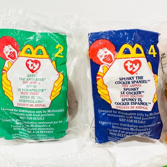 Vintage NIP McDonalds Ty Beanie Babies 1999 - Lot of 7 - Picture 2 of 8